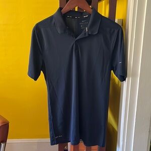 Men’s Nike Golf Dri-Fit Polo, Navy Blue, size S